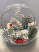 Ręcznie robione kompozycje świąteczne w szkle