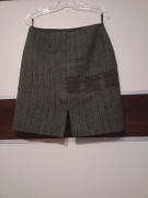 Szara śliczna spódniczka mini w kratkę 