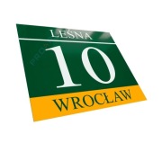 METALOWA tabliczka adresowa numer domu budynku wzór O popularny zielona