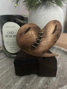 Drewniane serce rękodzieło