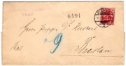DR, list, koperta Berlin-Breslau 06.02.1901 r. Berlin C *2m, Breslau *9*