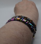 Komplet dwóch bransoletek hematyt oko tygrysa 