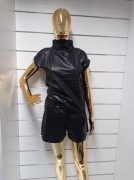 Set komplet ekoskóra rozmiar S/M