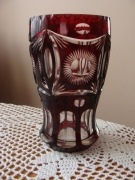 Wazon szkło warstwowe szlifowane