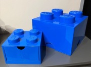 LEGO pojemnik na klocki + POJEMNIK szuflada na biurko KLOCEK