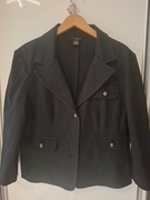 Marynarka żakiet czarny, rękaw 3/4