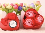 Serce róże mydlane flowerbox walentynki dzień kobiet