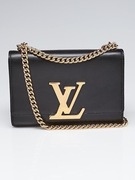 Torebka kopertowa Louis Vuitton Louise LV czarna ze złotem