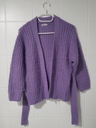 Gruby sweter, kardigan wiązany. Rozm. 140, Sinsay.