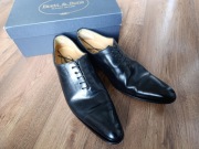 Ręcznie szyte buty Brett & Sons | czarna skóra | r. 44 | stan bardzo dobry