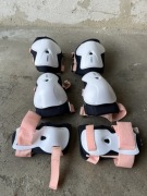 Zestaw 3x2 ochraniaczy dziecięcych na rolki, deskorolkę, Oxelo. Rozmiar S