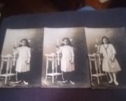 Zestaw 3 zdjęć komunijnych 1914r.