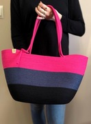 Torba/koszyk ręcznie robiony ze sznurka bawełnianego