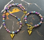 Zestaw biżuterii naszyjnik i bransoletka 