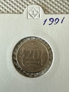 Moneta 20 groszy z 1991