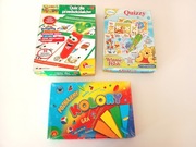 duży zestaw gier planszowych dla dziecka dzieci kolory quiz carotina