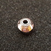 Pandora oryginalny charms Różowe szkło Murano S925