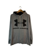 Bluza z kapturem under armour szara duże logo 2XL