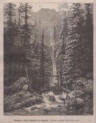 Dolina Strążyska - wodosapad - Tatry - 1880r. - Drzeworyt