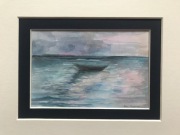 Akwarela. Obraz w passepartou.