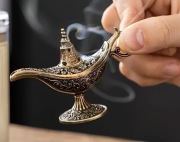 Kadzielnica „Lampa Aladyna” Vintage – Magia i Klimat (Nowa + Woreczek)