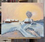 Obraz akryl na płótnie”Zima”