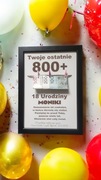 546  Prezent na Urodziny RAMKA NA PIENIĄDZE Ostatnie 800+ 