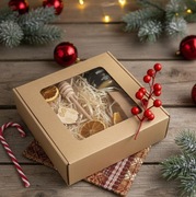 Zestaw prezentowy box miód herbata zestaw świąteczny Dzień Babci