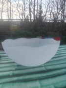 Klosz duży szklany do lampy 