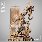 Titus WH40K Warhammer Diorama Figurka 70cm 1/6 Ręcznie Malowana