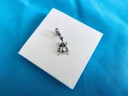 nowa unikatowa zawieszka charms beads potężny skarabeusz srebro 925