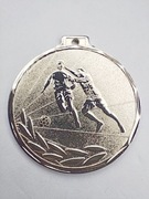 Medal srebro piłka nożna fi 50 mm piłkarze