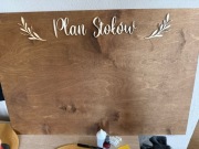 Tablica weselna - plan stołów