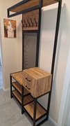 Wieszak garderoba szafka Loft  do przedpokoju z wieszakami na buty