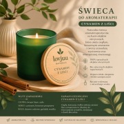 Świeca do Aromaterapii Cynamon z Liści Lovjuu Naturals