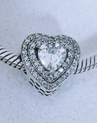 Charm's modułowy koralik  s925 serce 