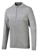 ORYGINALNA BLUZA MĘSKA PUMA EVOKNIT GOLF ZAMEK 1/4 SZARA FILTR UV M