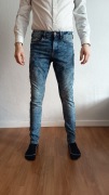 Jeansy męskie CROPP (Denim Lab), niebieskie, rozmiar W30 L34