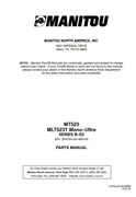 Katalog części Manitou MT 523, MT 523 T Seria B-E2 ENG