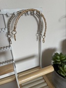 2 szt nowy złoty i srebrny uchwyt do torebki wieczorowej kopertówki