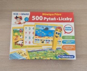 Gra edukacyjna Clementoni Mówiące pióro. 500 pytań. Liczby. 5+ lat