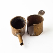 Nalewak do oleju mosiężny antyk lampowy 13cm