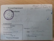 Postkarte ze stalagu 1940 Przerośl Suwałki 