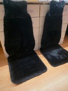 Uniwersalne pokrowce na fotele czarne chytro 2 komplety