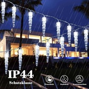 Łańcuch świetlny LED sople lodu, 80 sopli lodu, biały 6 m