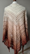 Chusta Ombre, ręcznie robiona na szydełku, szydełko, Handmade