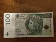 Banknot 100zl 666
