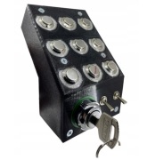 Button Box symulator ETS + stacyjka Farming podświetlane metalowe przyciski