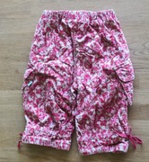 Spodnie dziewczęce 86 bojówki różowe 