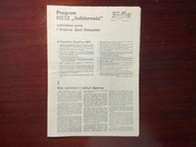 NSZZ - Program NSZZ Solidarność z 1 Krajowego Zjazdu Delegatów Gdańsk 81